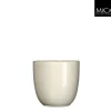 Potten En Vazen|ohgreen POT ROND TUSCA H14D14.5 CREME ES/13