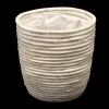 Potten En Vazen|ohgreen Pot round balloon stripe ww d20h19cm