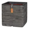 Kunststof|Ecocheques|ohgreen Pot vierkant rib 50x50 antrac