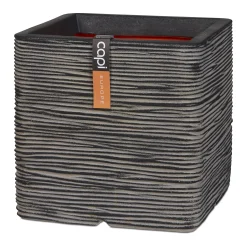 Kunststof|Ecocheques|ohgreen Pot vierkant rib 40x40x40 antr