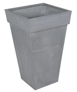 Metaal|ohgreen Pot zinc vierkant hoog old look 37x60