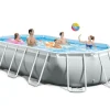 Zwemmen|ohgreen Prism frame oval pool set 503x274x122cm