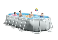 Zwemmen|ohgreen Prism frame oval pool set 503x274x122cm