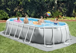 Zwemmen|ohgreen Prism frame oval pool set 503x274x122cm