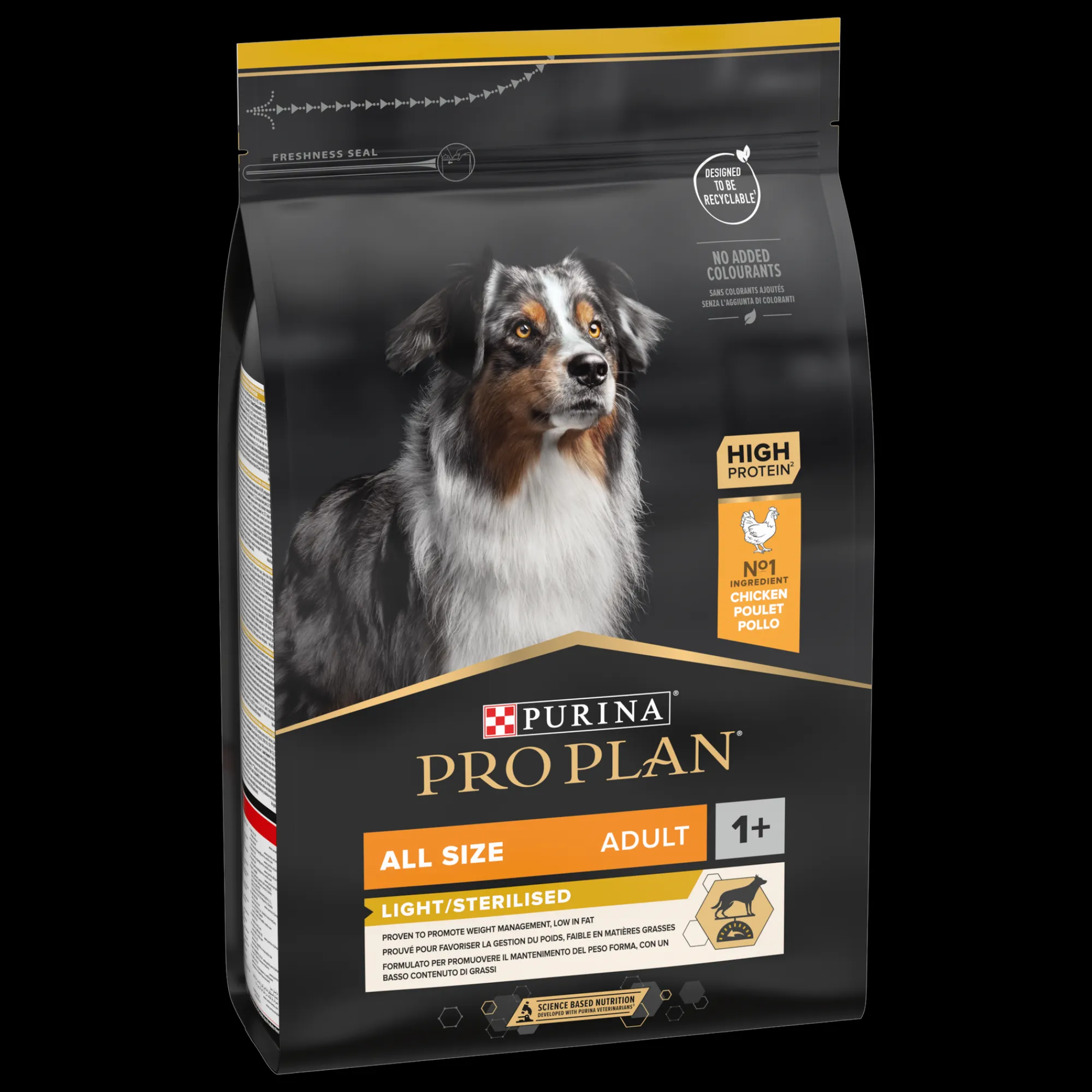 Hond Voeding|Werelddierendag|ohgreen PRO PLAN All Size Adult Light/Sterilised Kip 3kg