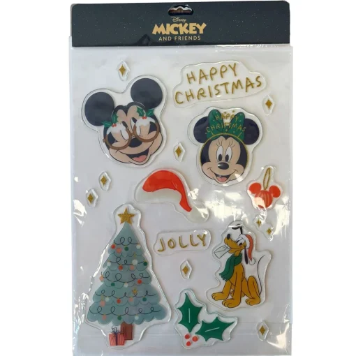 Kunstsneeuwproducten|ohgreen Raamstickers mickey & friends glitter