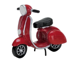 Lemax Kerstdorpen|ohgreen Red moped