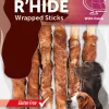 Hond Voeding|ohgreen R'hide duck wrapped stick 7/8mm 12cm 6st 70gr
