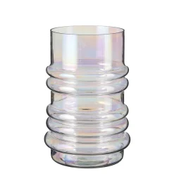 Potten En Vazen|ohgreen Riga vaas glas parelmoer - h27xd18cm