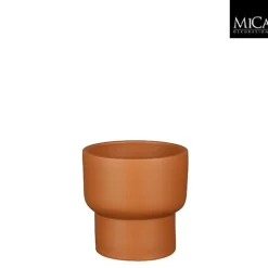 Potten En Vazen|ohgreen Riva pot rond terra - h14xd15cm