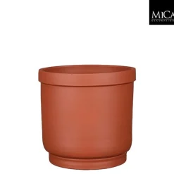 Potten En Vazen|ohgreen Riva pot rond terra - h20xd22cm