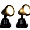 Lemax Kerstdorpen|ohgreen Ronde spot, set van 2, zonder batterijen (4,5v)