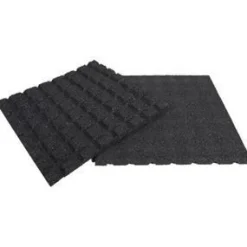 Decoratie|ohgreen Rubberen tegel zwart 100x100x2,5cm