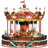 Lemax Kerstdorpen|ohgreen Santa carousel, with 4.5v adaptor