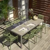 Tuinmeubelen|ohgreen Set: tafel Rio met 8 (arm)stoelen Doga