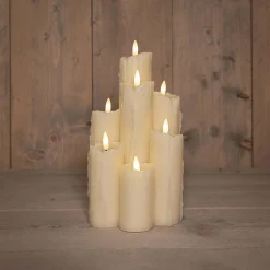 Deco Verlichting Binnen|ohgreen Set van 7 druipende LED kaarsen