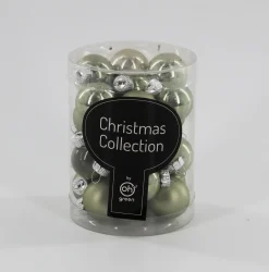 Kerstballen|ohgreen Set van 24 kerstballen