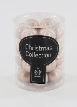 Kerstballen|ohgreen Set van 24 kerstballen