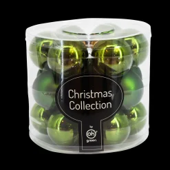 Kerstballen|ohgreen Set van 18 kerstballen
