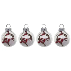 Kerstballen|ohgreen Set van 4 kerstballen