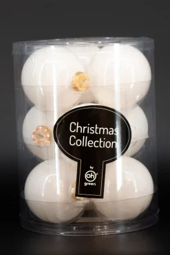 Kerstballen|ohgreen Set van 9 kerstballen