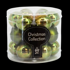 Kerstballen|ohgreen Set van 18 kerstballen