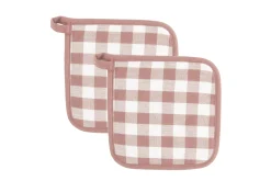 In En Rond De Keuken|ohgreen Set van 2 pannenlap gingham