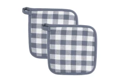 In En Rond De Keuken|ohgreen Set van 2 pannenlap gingham