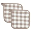 In En Rond De Keuken|ohgreen Set van 2 pannenlap gingham