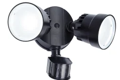 Verlichting|Ecocheques|ohgreen Shrimp wandlamp security licht met sensor zwart led 12w