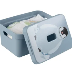 Sfeermakers|Ecocheques|ohgreen Sigma home deksel pinguïn blauw - opbergbox 5l