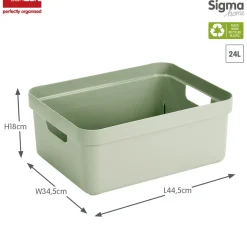 Sfeermakers|Ecocheques|ohgreen Sigma home opbergbox 24l groen