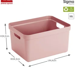Sfeermakers|Ecocheques|ohgreen Sigma home opbergbox 32l roze