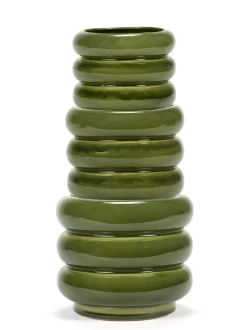 Potten En Vazen|ohgreen Sixties Sierpot l 14,5x14,5x12,5 groen