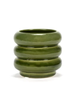 Potten En Vazen|ohgreen Sixties Sierpot s l11xb11x9,5 groen