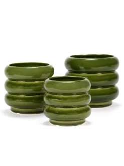 Potten En Vazen|ohgreen Sixties Sierpot s l11xb11x9,5 groen