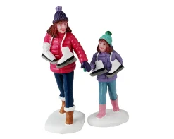 Lemax Kerstdorpen|ohgreen Skating sisters, set of 2