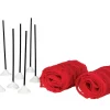 Lemax Kerstdorpen|ohgreen Ski race net, set van 10