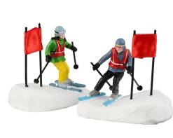 Lemax Kerstdorpen|ohgreen Slalomsterren, set van 2