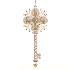 Kerstornamenten|ohgreen Sleutel ornament met juweel