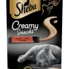 Kat Voeding|ohgreen Snacks voor katten |sheba creamy snack 4x12g rund