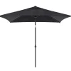 Parasol|ohgreen Staparasol miami 250x200 zwart-grijs