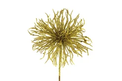 Kerstdecoratie|ohgreen Stekelbal op steel goud