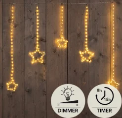 Basis Kerstverlichting|ohgreen Sterrengordijn 186 led