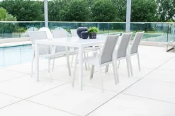 Tuinmeubelen|ohgreen Stoel Porto wit/licht grijs