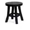 Meubilair|ohgreen Stool teak black d15h17cm