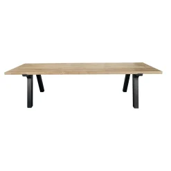 Tuinmeubelen|ohgreen Tafel Castle met zwarte poten 250cm