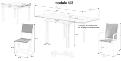 Tuinmeubelen|ohgreen Tafel Modulo full alu 4/8