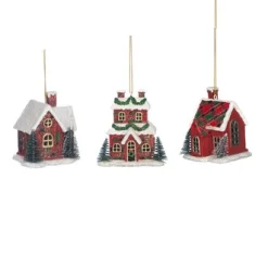 Kerstornamenten|ohgreen Tartan kersthuis ornament