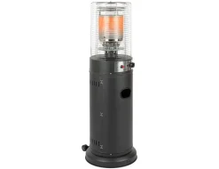 Terrasverwarmers|ohgreen Terrasverwarmer gas Lounge zwart met wielen
